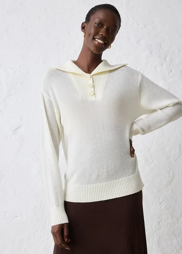 Pull camionneur en laine mérinos, bonprix