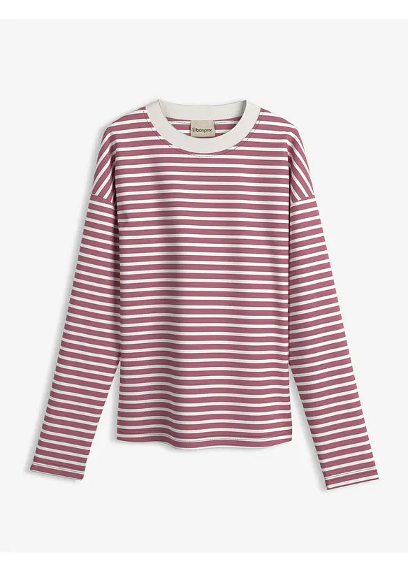 T-shirt manches longues en coton épais, bonprix