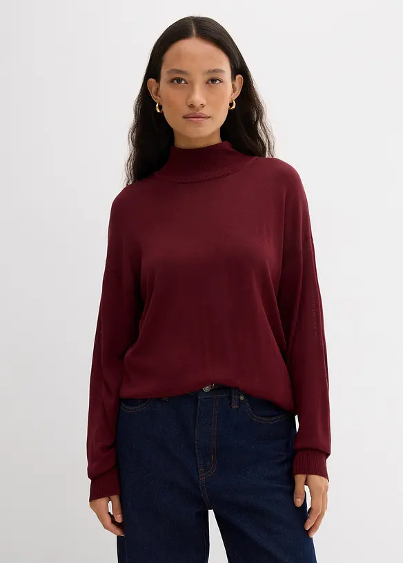 Pull en fine maille à col roulé, bonprix