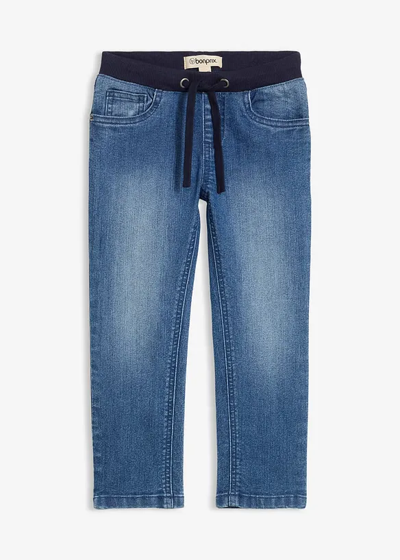 Jean jogger à taille mi-haute élastiquée, bonprix
