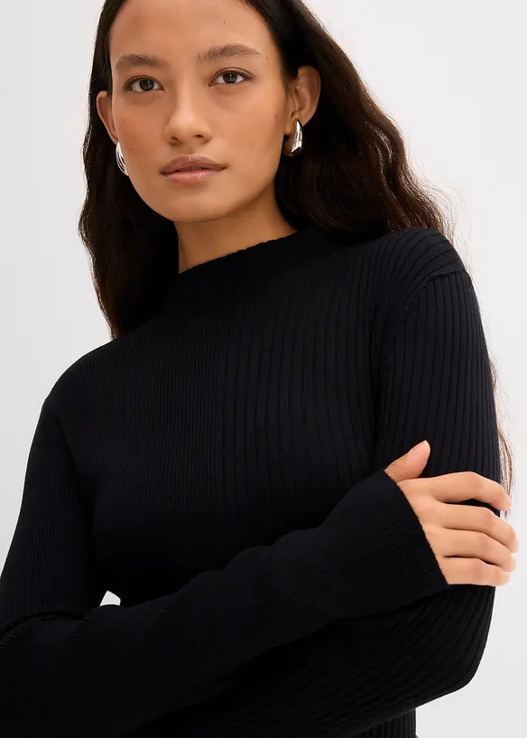 Rippshirt aus Viskose-Mix, bonprix