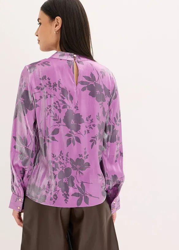 Satin-Tunika mit Viskose, bonprix