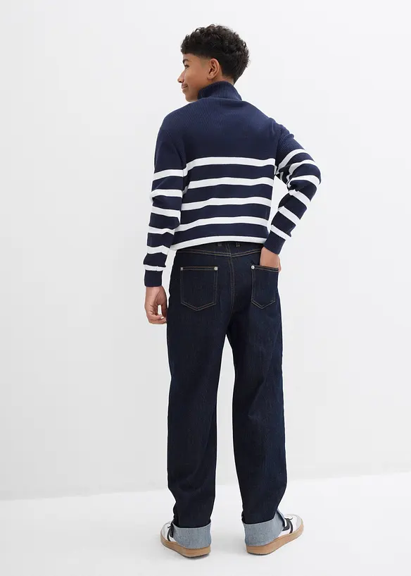 Jean loose à taille réglable, droit, bonprix