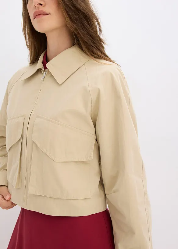 Veste courte esprit trench, bonprix