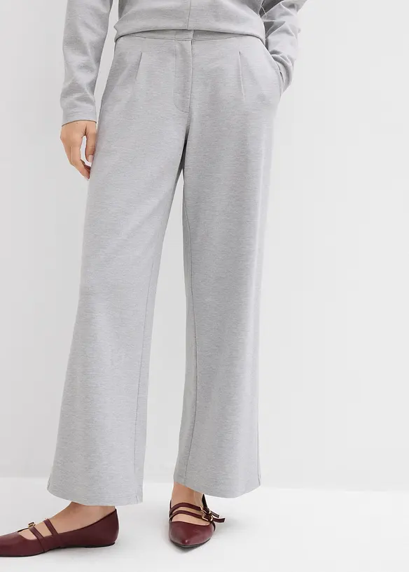 Relaxte Hose mit weitem Bein aus Viskose-Mix, bonprix