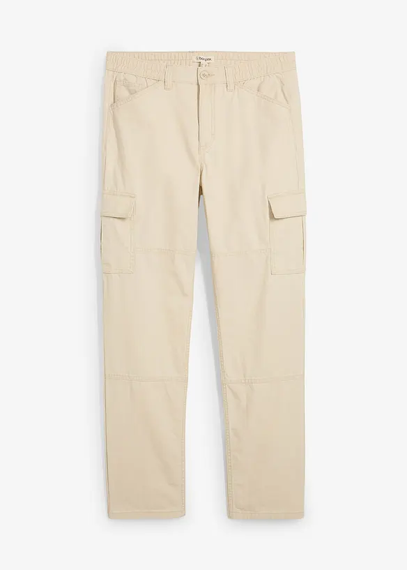 Relaxed Fit Cargo-Hose aus Baumwoll-Canvas, Straight, bonprix