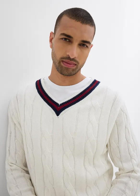 Pull en fine maille contenant du cachemire, bonprix