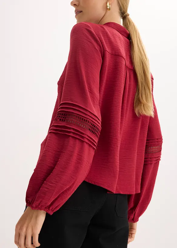 Oversize-Bluse mit Verzierungen, bonprix