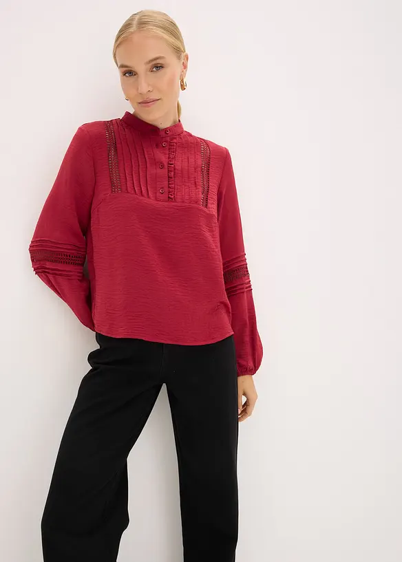 Oversize-Bluse mit Verzierungen, bonprix