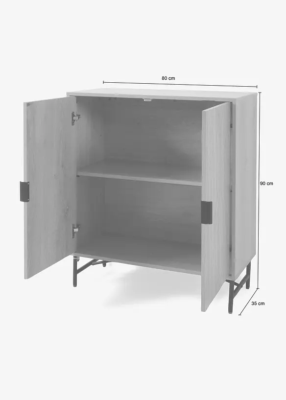 Commode avec façades à lamelles, bonprix