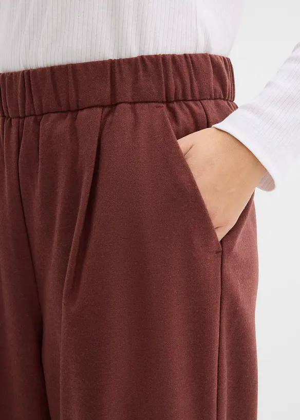 Pantalon ample, aspect laine, bonprix