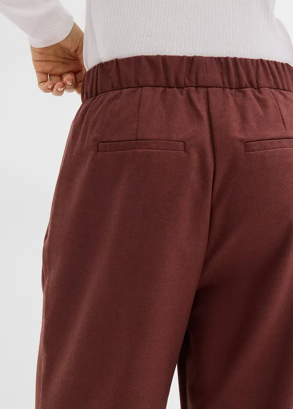 Pantalon ample, aspect laine, bonprix