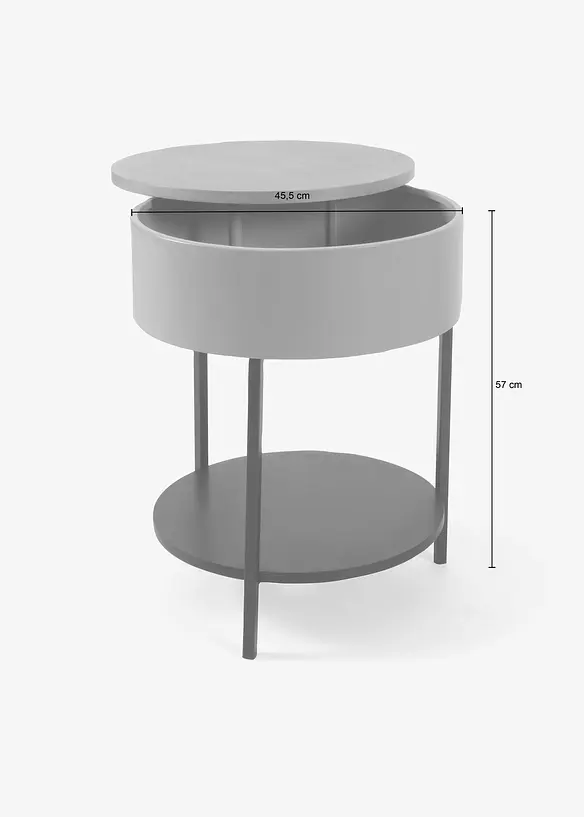 Beistelltisch mit drehbarer Tischplatte, bonprix