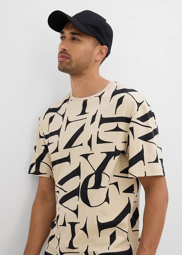 T-Shirt aus schwerer, reiner Bio-Baumwolle, bonprix