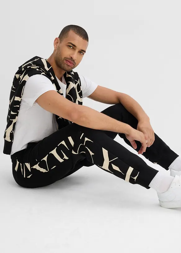 Sweathose mit Einsatz, Regular Fit, bonprix