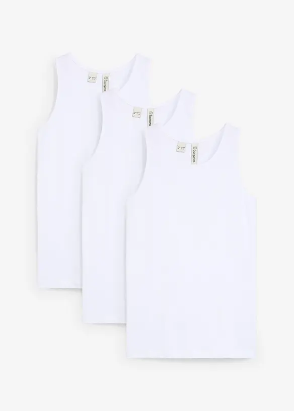 Lot de 3 caracos en coton doux, bonprix