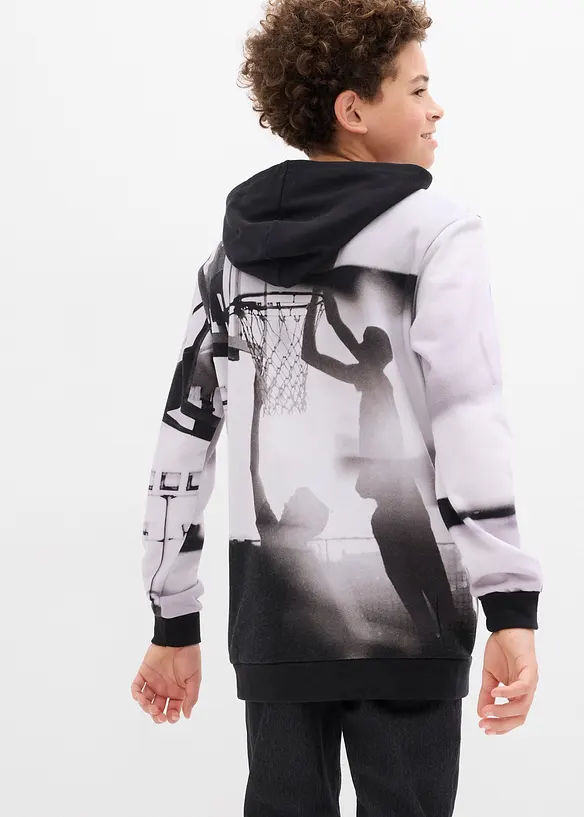 Sweat à capuche en molleton doux, bonprix