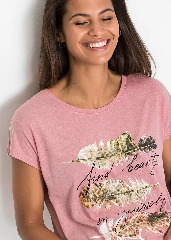 T-shirt à imprimé brillant, bonprix