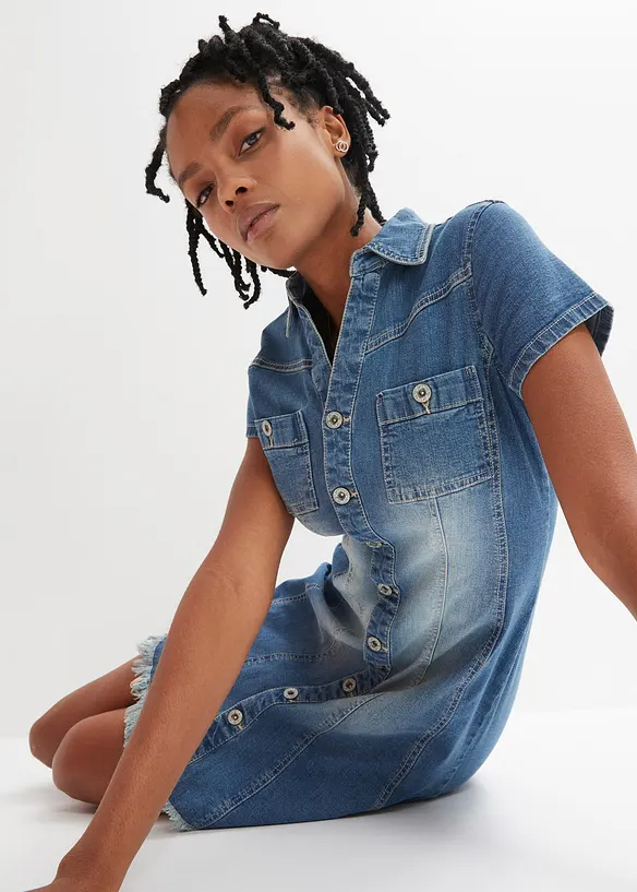 Jeanskleid mit Knöpfen, bonprix