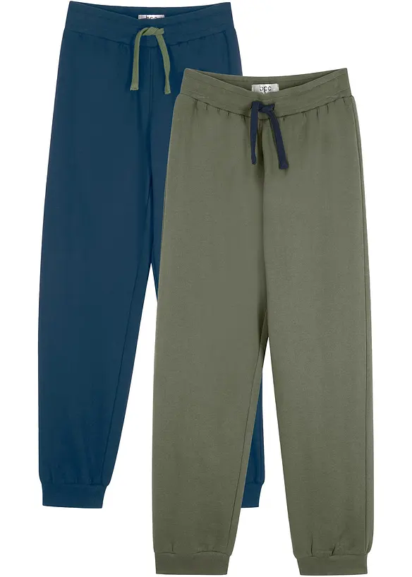 Jogginghose mit Baumwolle (2er Pack), bonprix