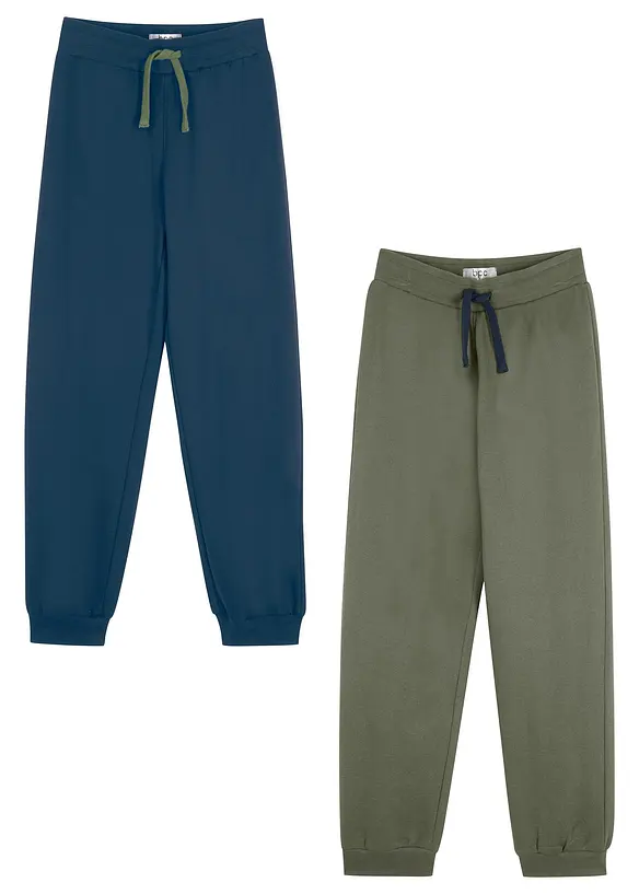 Jogginghose mit Baumwolle (2er Pack), bonprix