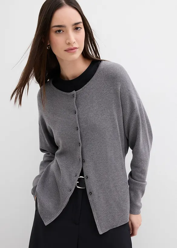 Taillierte Strickjacke aus Viskose-Mix, bonprix