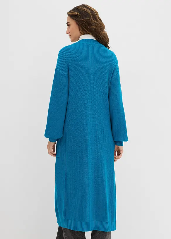 Longstrickjacke mit überschnittener Schulter, bonprix