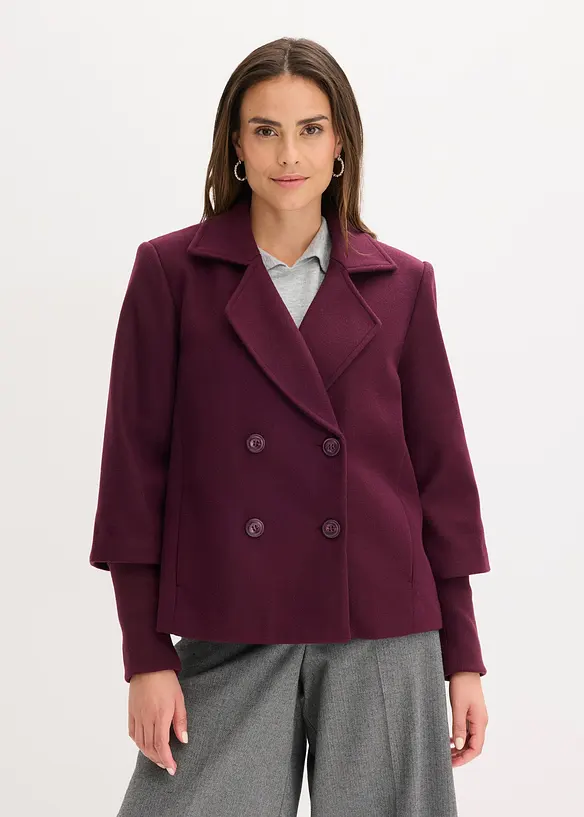 Caban avec manches en maille, bonprix