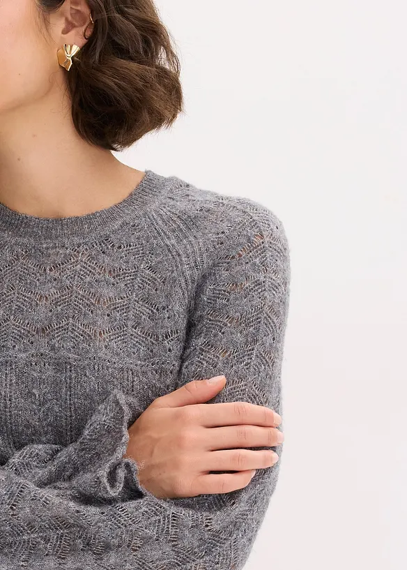 Ajour-Strickpullover, bonprix