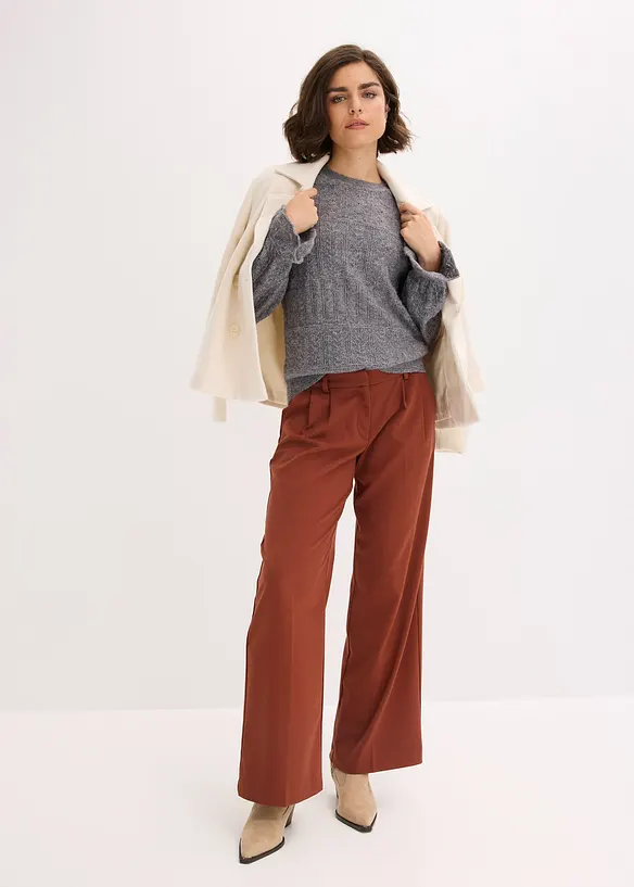 Ajour-Strickpullover, bonprix