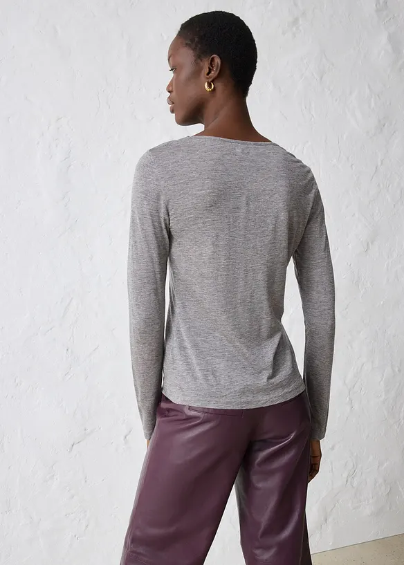 Shirt mit Wolle, bonprix