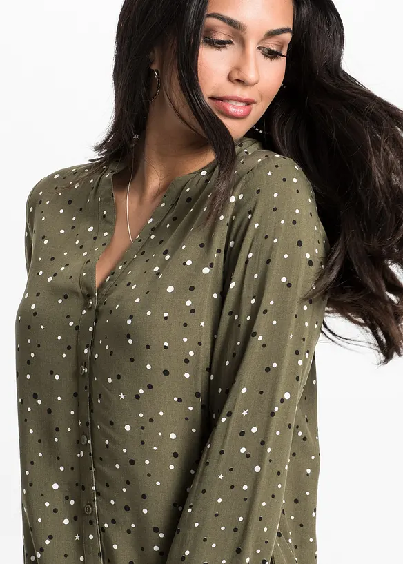 Bluse mit Pünktchen, bonprix