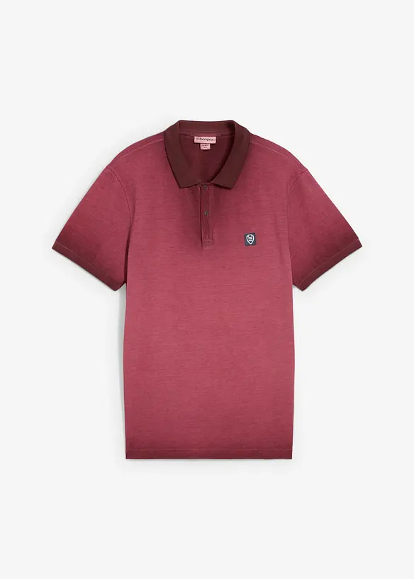Polo en maille piquée, aspect délavé, bonprix