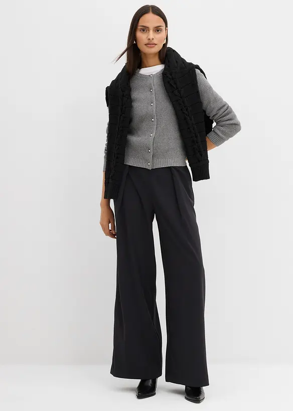Ausgestellte Bundfaltenhose, bonprix