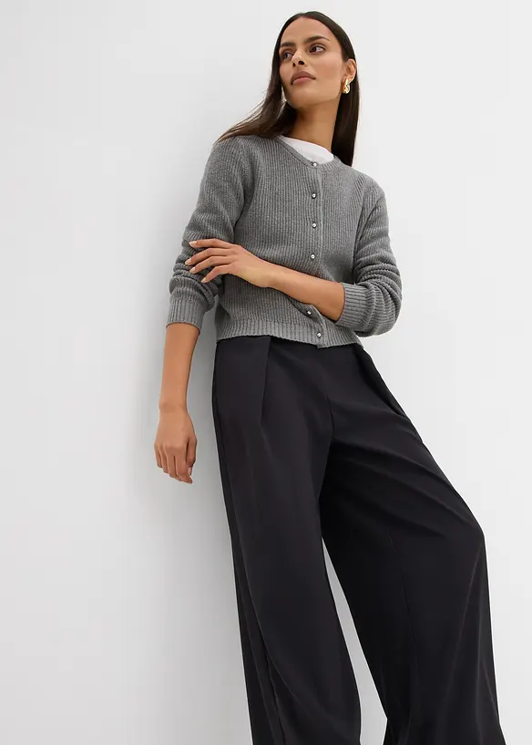 Ausgestellte Bundfaltenhose, bonprix