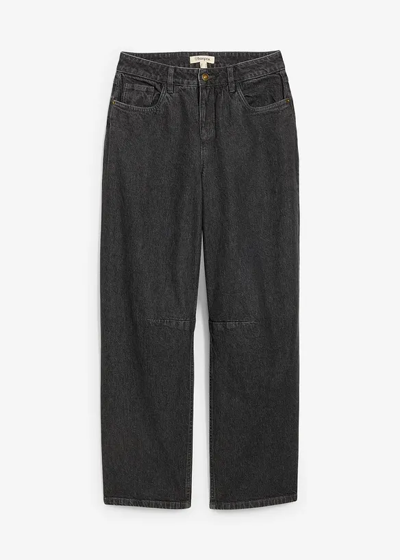 Barrel-Jeans Mid Waist, bonprix
