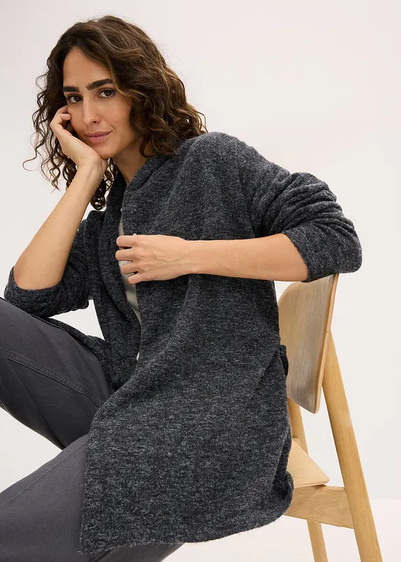 Strickjacke aus flauschigem Hairy Knit, bonprix