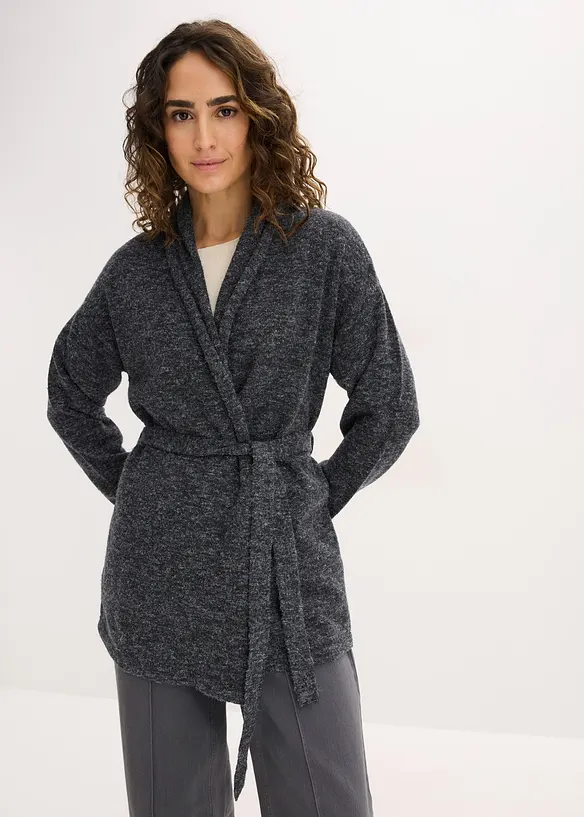 Strickjacke aus flauschigem Hairy Knit, bonprix