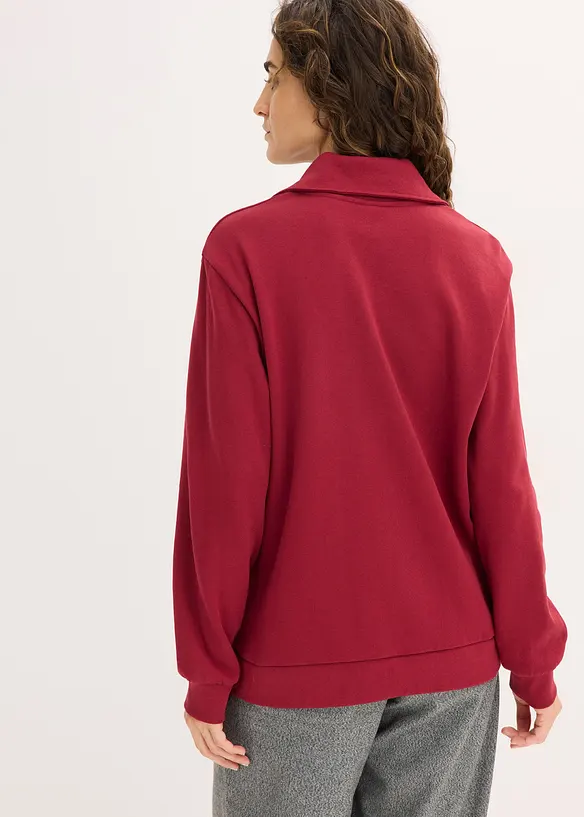 Sweat oversize à col zippé, bonprix