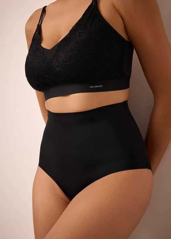 Lot de 3 culottes taille haute sculptantes, maintien modéré, bonprix