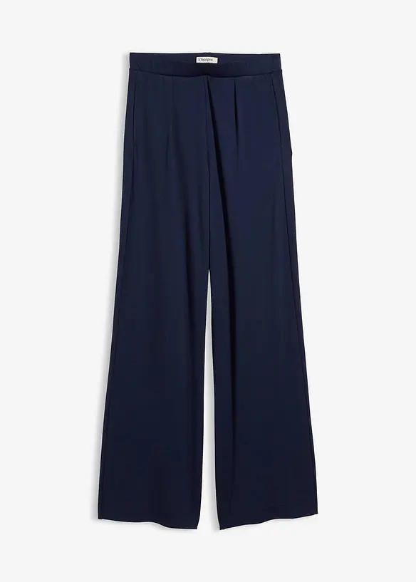 Pantalon palazzo en jersey milano confortable, bonprix