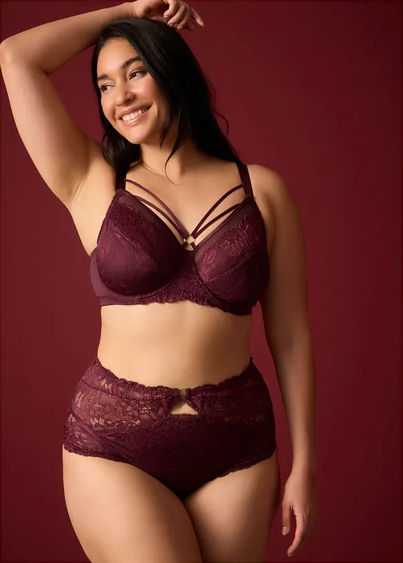 Culotte taille haute en dentelle, bonprix