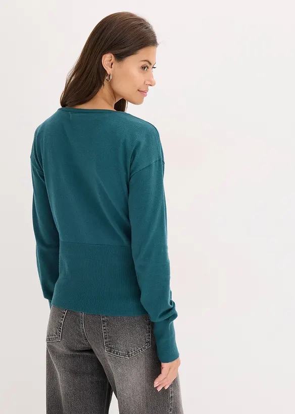 Feinstrickjacke aus fließendem Viskose-Mix, bonprix