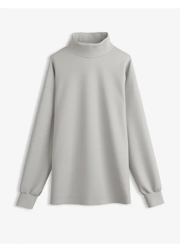 Scuba-Shirt mit Stehkragen, bonprix