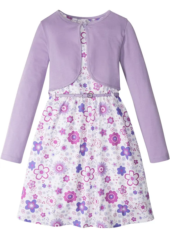 Robe + ceinture + boléro (ens. 3 pces), bonprix