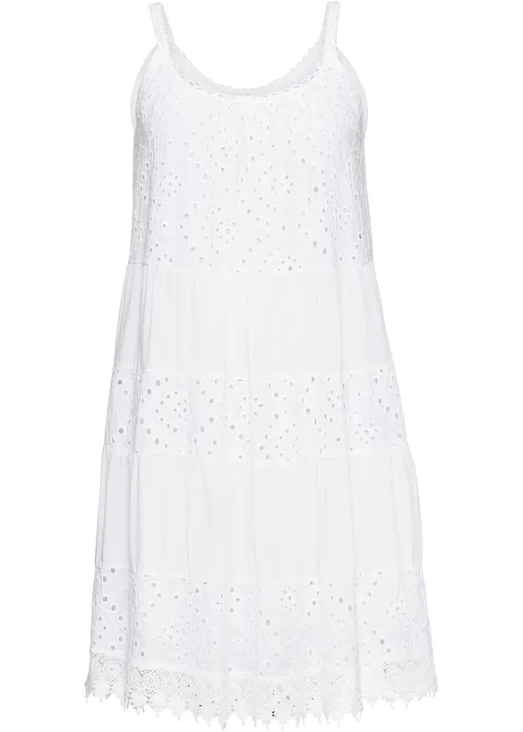Robe à fines bretelles en viscose, bonprix