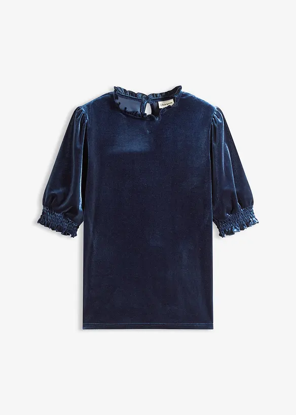 Shirt aus softem Samt, bonprix