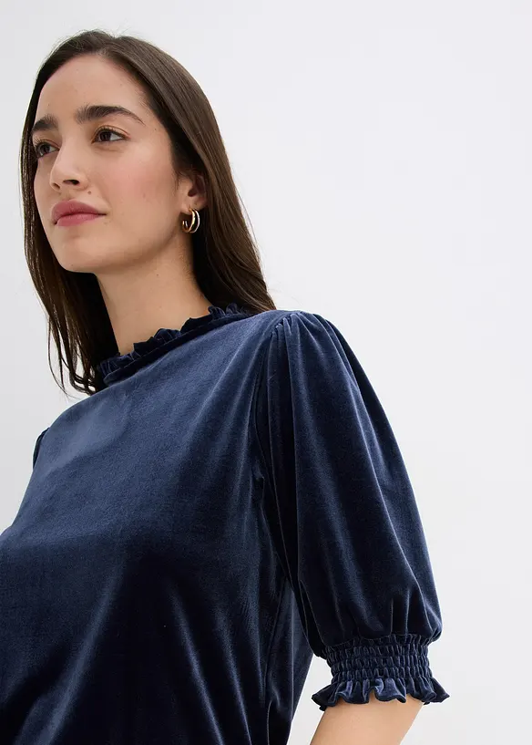 Shirt aus softem Samt, bonprix