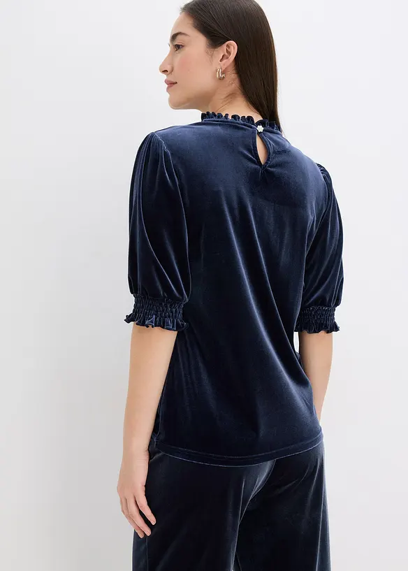 Shirt aus softem Samt, bonprix