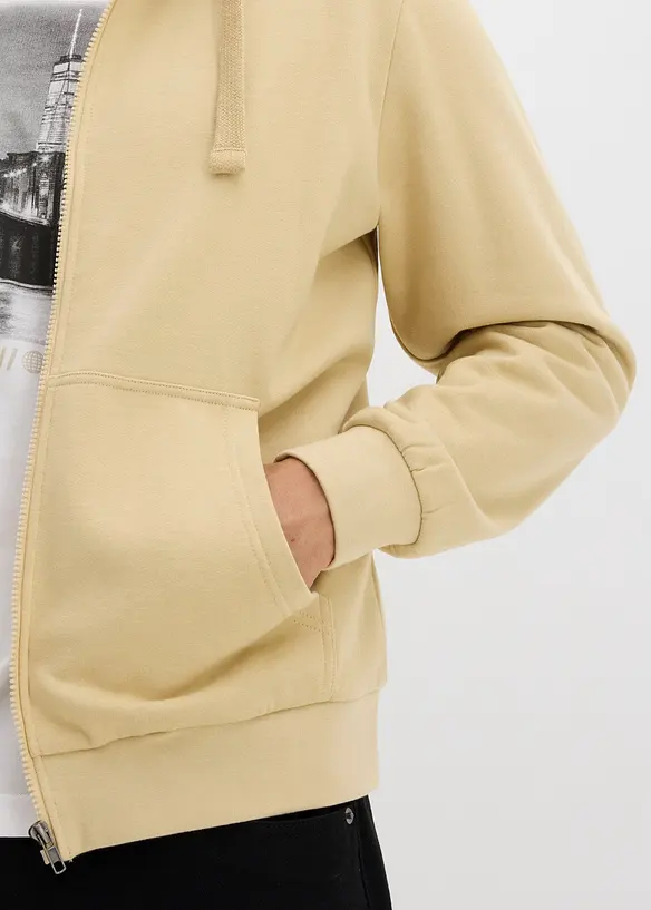 Sweat zippé à capuche, bonprix